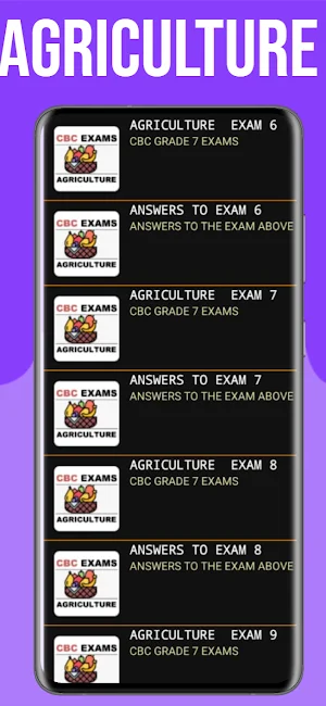 Grade 7 Agriculture CBC Exams Screenshot 1