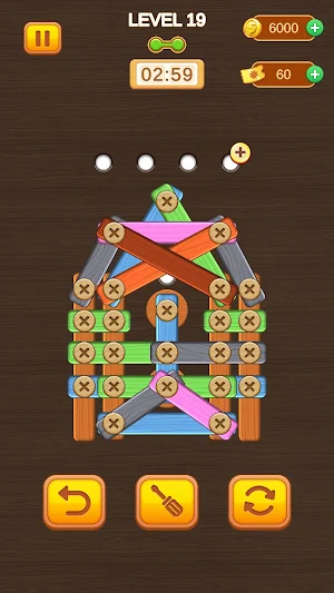 Woody Nuts Screw: Bolts Puzzle Screenshot 1