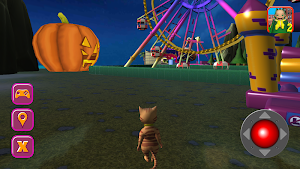 Halloween Cat Theme Park 3D Screenshot 0