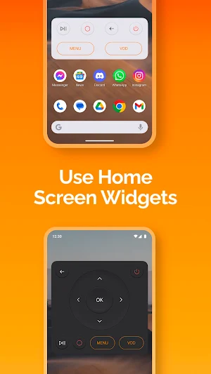 Orange TV Remote Control Screenshot 2