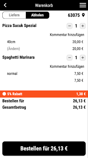 Pizzeria La Bella Offenbach Screenshot 1