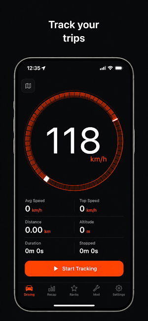 SpeedRank - Trip Tracker Screenshot 0