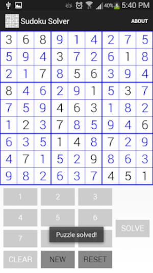 Sudoku Solver 2 Screenshot 1