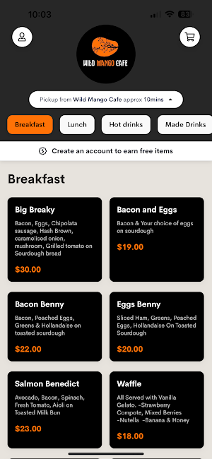 Wild Mango Cafe Screenshot 0