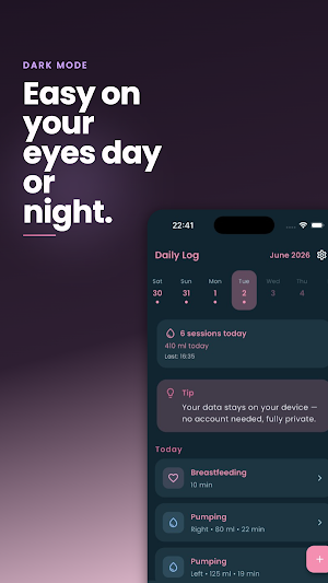 Breast Milk Tracker Screenshot 2