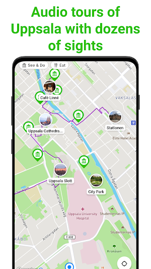 Uppsala Tour Guide:SmartGuide Screenshot 0