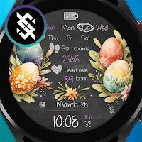 BFF7- Easter Eggs and Flower