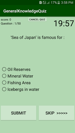General Knowledge Quiz FOR ISS Screenshot 2
