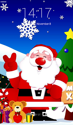 Santa Claus Lock Screen Screenshot 1