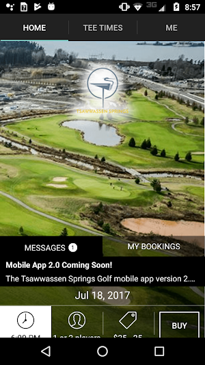 Tsawwassen Springs Tee Times Screenshot 0