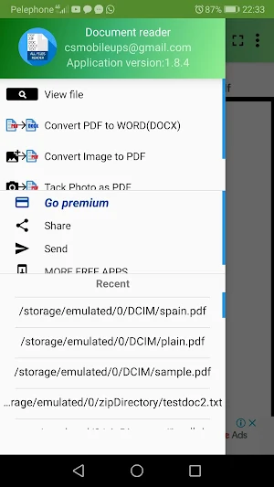 Docs Reader , Docs Viewer , Docs Editor Screenshot 3