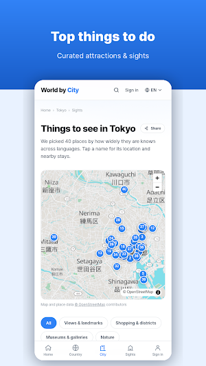 Trip Planner - World by City Screenshot 2