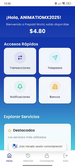 PREPAID WORLD Screenshot 1