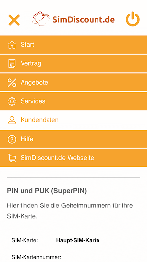 SimDiscount Servicewelt Screenshot 3