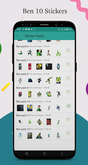 Ben Stickers for WhatsApp Screenshot 1