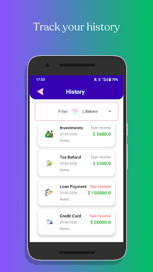 BudgetX - Expense Tracker Screenshot 1