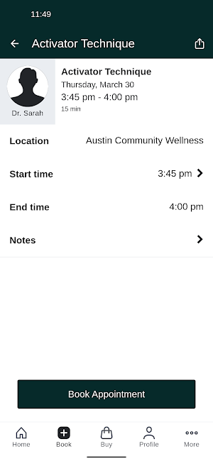 Austin Community Wellness Screenshot 2