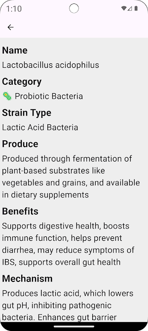 Probiotics Screenshot 1