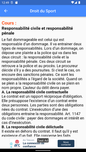 Droit du Sport Screenshot 1