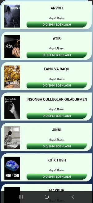 Kutubxona 2 – Badiiy Kitoblar Screenshot 1