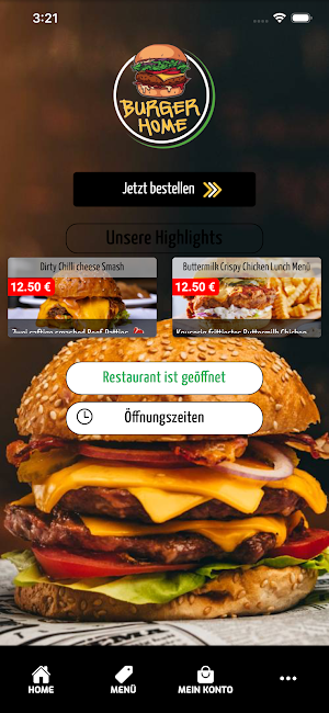 Burger Home Screenshot 0