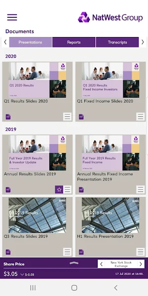 NatWest Investor Relations App Screenshot 3