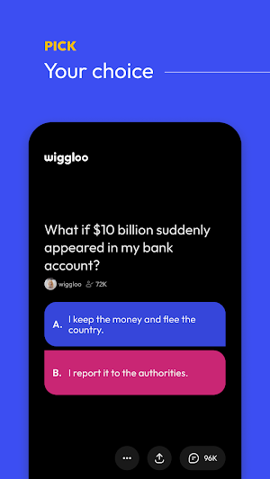 Wiggloo - vote,poll,play,fun Screenshot 1