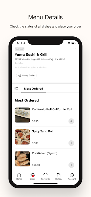 Yama Sushi & Grill Screenshot 1