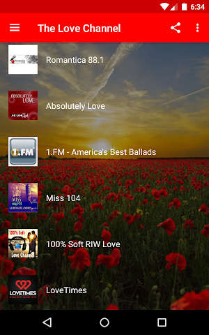 The Love Channel - Live Romantic Music Radios Screenshot 1