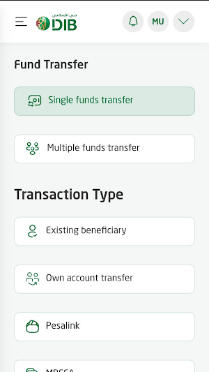 DIB Kenya Corporate Banking Screenshot 1