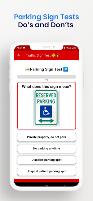 Road Sign Test - Traffic Quiz Screenshot 2