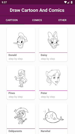 How To Draw Cartoon And Comics Screenshot 0