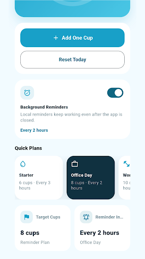 Water Reminder – Drink Tracker Screenshot 1
