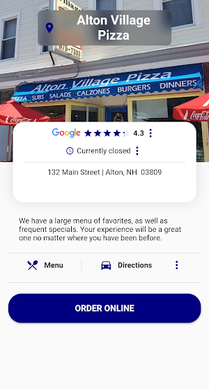 Alton Village Pizza Screenshot 1