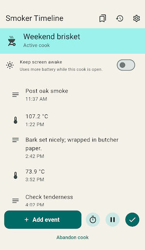 Smoker Timeline Screenshot 0
