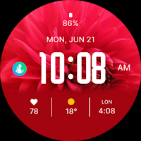 Red Blossom Watch Face