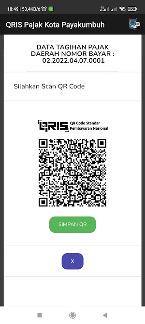 QRIS Pajak Kota Payakumbuh Screenshot 3