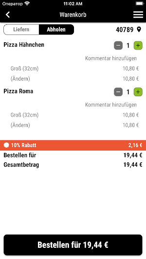 Pizza Charlot Monheim am Rhein Screenshot 1