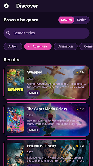 LunaStream - Movies & TV shows Screenshot 3