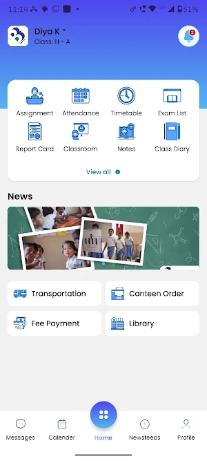 Bharathi School ICSE Screenshot 1