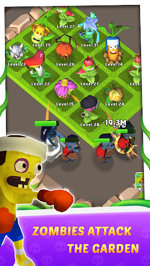Merge Plants 3D-Garden Defense Screenshot 3