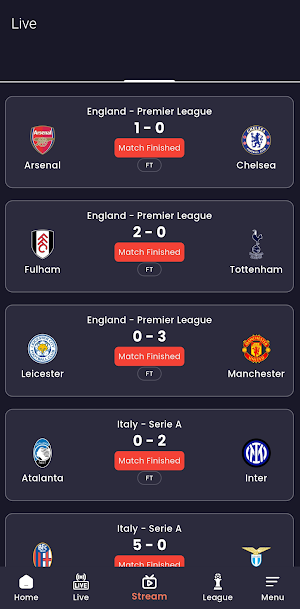 Live Football TV Screenshot 1