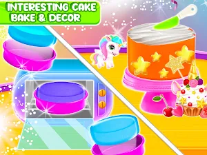 Unicorn Cake Baking Girl Games Screenshot 3