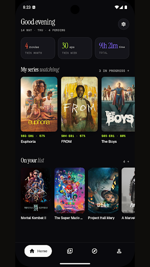 BingeT: Movie & Series Tracker Screenshot 0