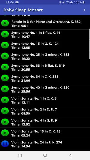 Baby Sleep Mozart Screenshot 2