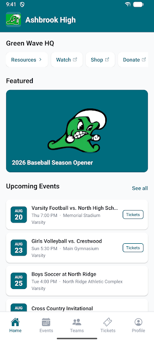 Ashbrook High Athletics Screenshot 0