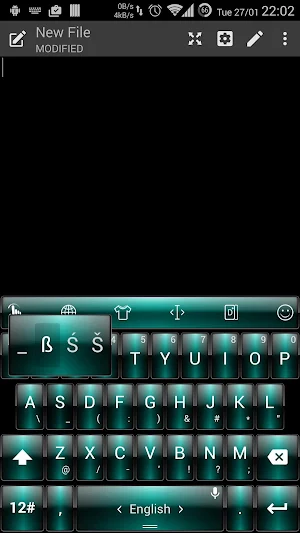 Keyboard Theme Dusk Green Screenshot 3