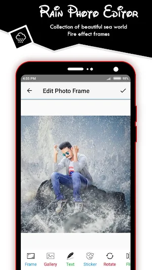 Rain Photo Frame Screenshot 1