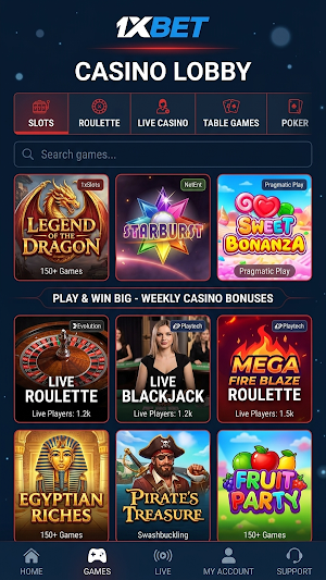 1xbet Screenshot 0