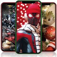 Xmas Superheroes Wallpaper HD